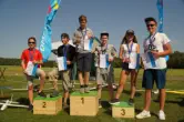 ... mit Mika Hofmann als Partner holte Lukas Kipphan den Pokal im Seglerschlepp