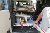 Vollgepackt mit Modellen das Brettheimer Transportfahrzeug